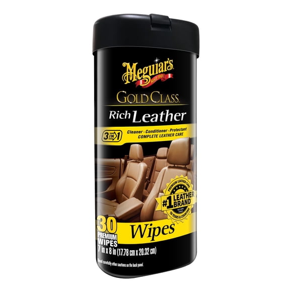 Toallitas Meguiars Gold Class Limpia Cuero 30 Unidades