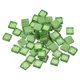 thumbnail image 1 of Azulejos de Mosaico de Vidrio Uxcell 1 x 1cm para Manualidades DIY, Paquete de 100 (100g, Verde Fluorescente), 1 of 7