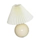 thumbnail image 2 of Decoración De Lámpara Plisada LED Para Dormitorio Oficina Crema Pantalla De Cerámica Crema, 2 of 5