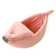 thumbnail image 1 of Banana Cats Bed House Cat Cuddle Suministros Cálido Para Conejo Rosa L, 1 of 5