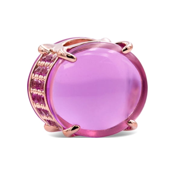 Dije Pandora Colours Ovalado Cabujón Rosa