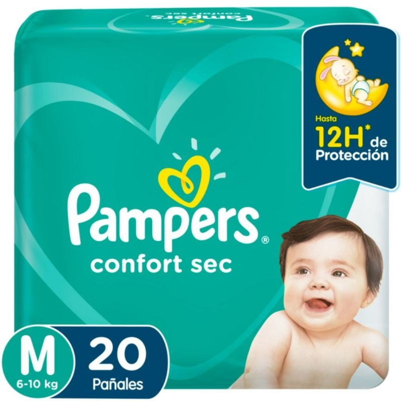 Pampers - Panal Confort Sec M 20Un