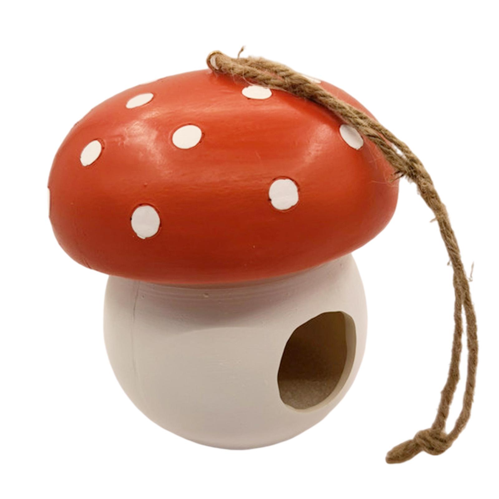 Ioensy - Alimentador De Pájaros De Setas, Decoración De Árbol, Colgante Impermeable Para Jardín, Patio Exterior