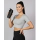 thumbnail image 3 of Top Camiseta Deportiva Mujer Manga Corta Acanalado, 3 of 4