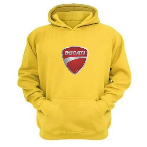 Polerón Canguro Ducati Amarillo Talla Xs Unisex