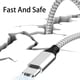 thumbnail image 3 of Cable USB C a USB C MUXA, trenzado de nailon, 60 W, carga rápida, 3 of 7