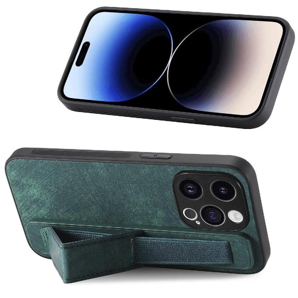 Funda Protectora con Correa para iPhone 14 Pro Resistente a Golpes Verde