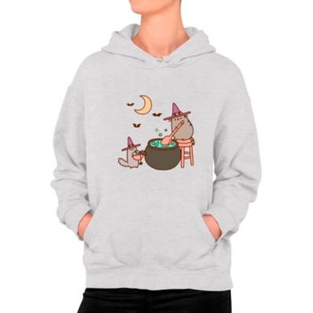 Poleron Diseño Halloween Gato Kawai