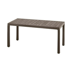 Rimax - Mesa Plastico Terraza Exterior Café 153X75X73Cms Cafe Tamaño Único