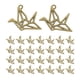 thumbnail image 1 of 30 Uds. De Dijes De Grulla De Origami 3D Para Fabricación De Joyas, Decoración Artesanal De Ropa, Bronce, 1 of 2