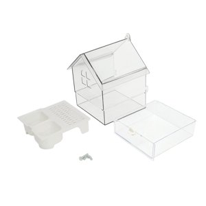 Ioensy - Comedero Y Bebedero Para Pájaros, Portátil, Colgante, Para Loros Y Periquitos.