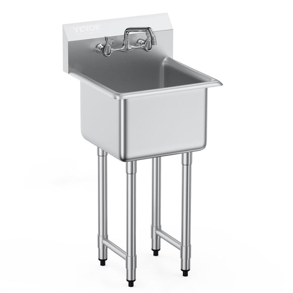 Fregadero Prep & Utility VEVOR de acero inoxidable con 1 compartimento