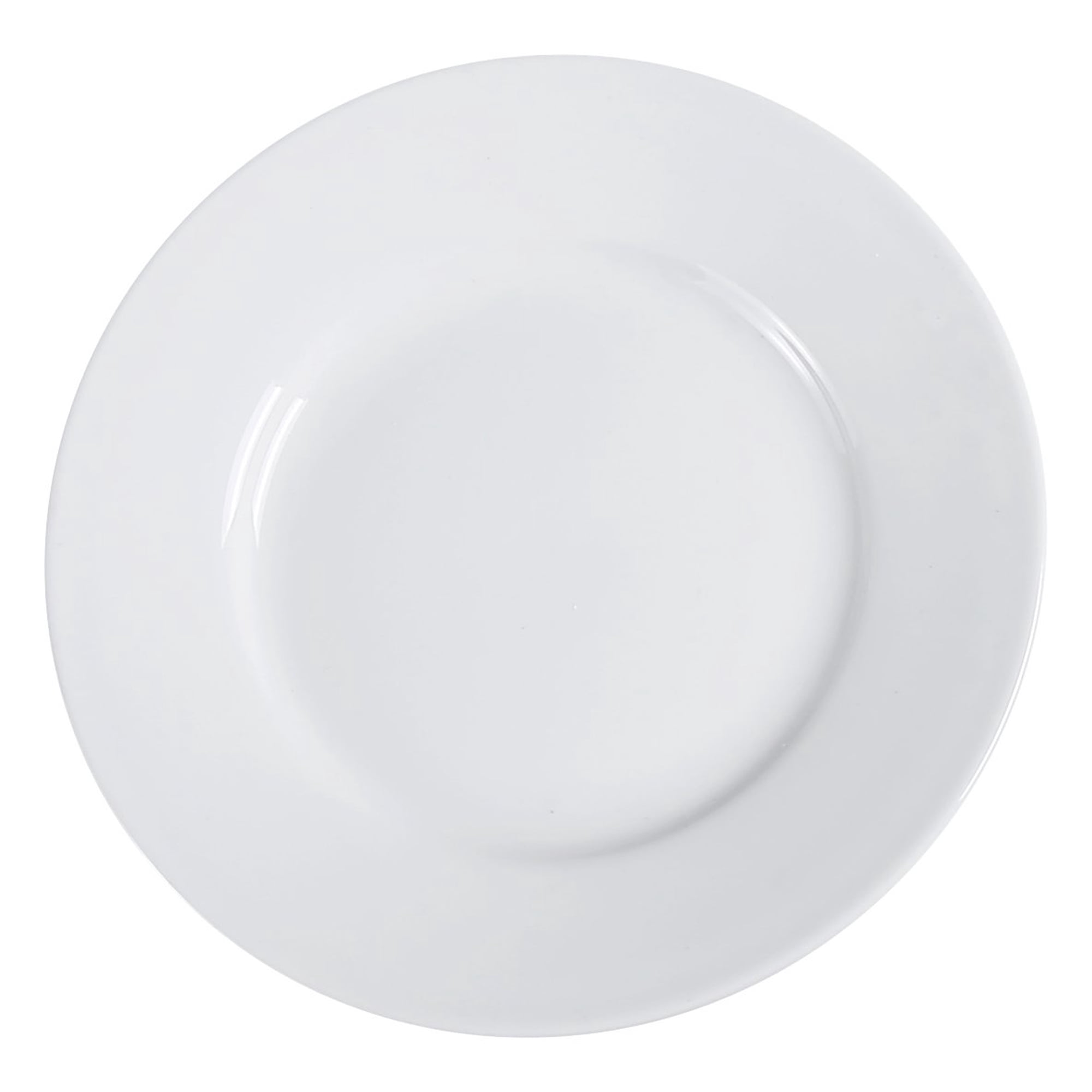 Plato Para Pan Yanco Ac-6 Abco De 15,9 Cm De Diámetro, Porcelana Superblanca
