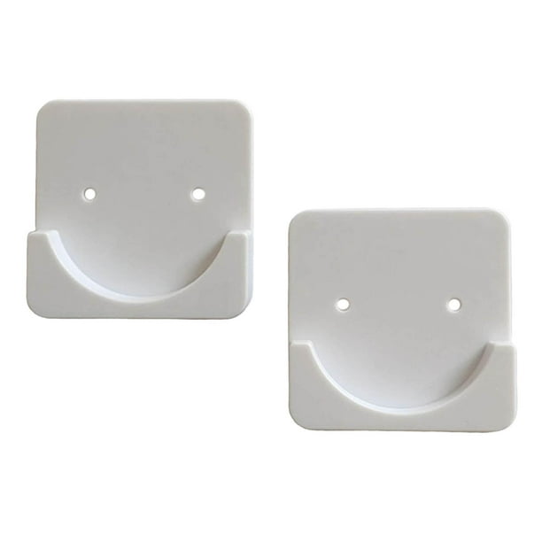 Soporte Para Poste De Cortina De Ducha O Armario | Enchufe Tensión 1-3/8" Blanco (Par)
