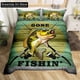 thumbnail image 1 of Pike Fish Bedding Set Striped Bass Big Pattern Hunting And Fishing Duvet Cover Bed Set Quilt Cover, 1 of 5