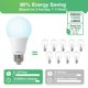 thumbnail image 3 of Bombillas LED DEGNJU de 13 W (equivalente a 100 W), A19, 5000 K, 1500 lm, 3 of 8
