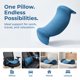 thumbnail image 3 of REGALWOVEN Almohada de Soporte Lumbar de Algodón para Silla de Oficina Coche Viaje Azul Pavo Real 18.9x11x5.1 pulgadas, 3 of 5