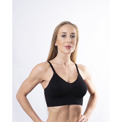 Ingesa - Peto Sostén Soft Y Tiras Removibles Xs Negro