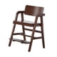 thumbnail image 1 of Trona De Madera Maciza Que Crece Con El Niño, Ajustable Con Escalón, Trona De Madera, Totalmente De Madera Oscura, 1 of 5