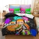 thumbnail image 1 of Popular Splatoon Game Printed Bedding Set 3d Cartoon Duvet Cover Set Pillow Case Twin Full Queen King Size Bed Linen Bed SetsBed Sheets, 1 of 5
