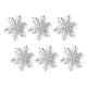 thumbnail image 1 of 6 Uds Anillos Para Servilletas De Copo De Nieve Hebilla De Servilleta Metálica Para Boda Cena De Navidad Argent, 1 of 5