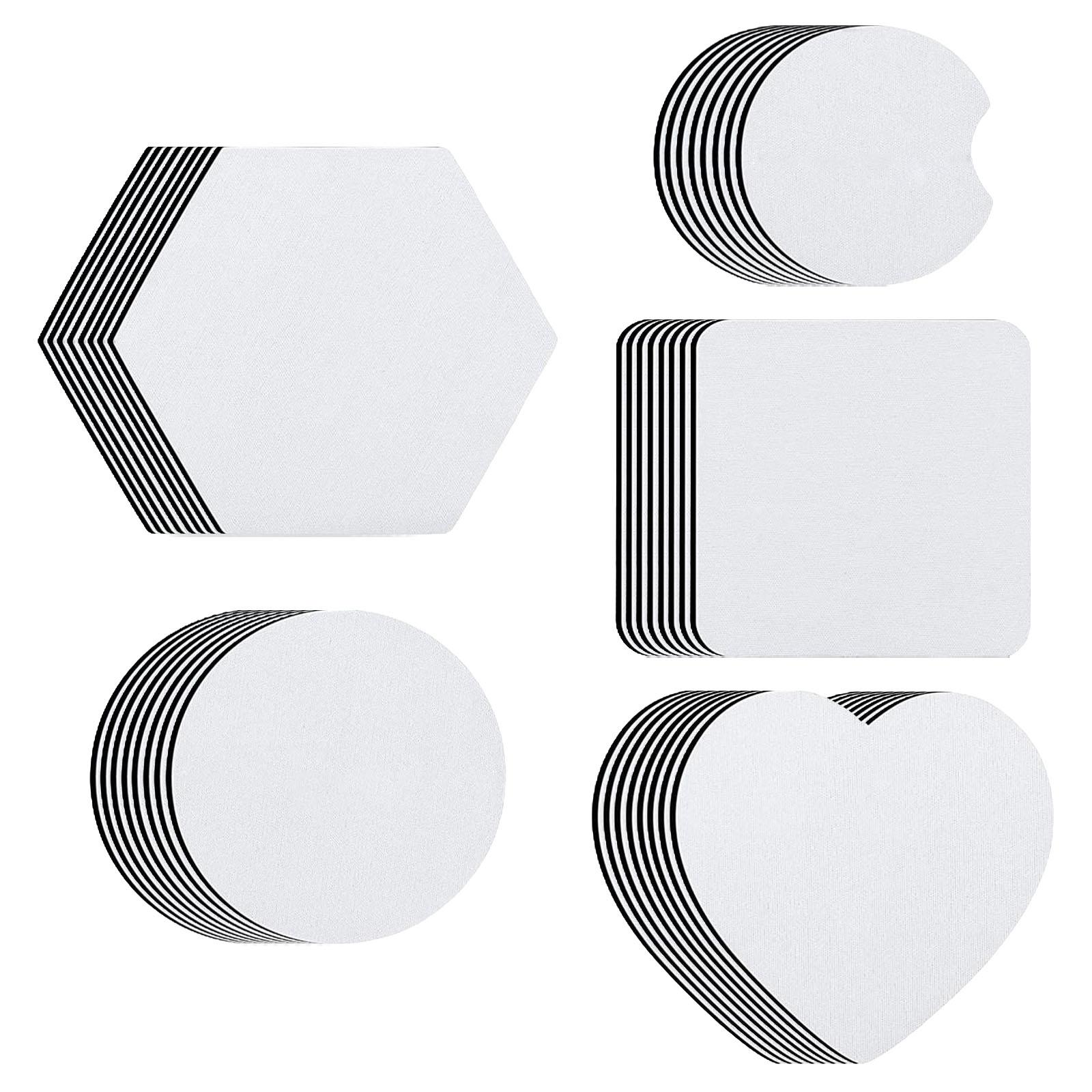 Bothyi - Tablero De Posavasos 40X Sublimación Placa De Impresora En Blanco Prensa De Calor Suave Antideslizante