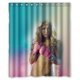 thumbnail image 1 of Cortina de ducha sexy de Ronda Rousey con ganchos, tamaño 66 x 72 pulgadas, 1 of 3
