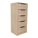 thumbnail image 1 of Cómoda Alta 5 Cajones 107x45x41 Cm Beige Y Blanco, 1 of 9