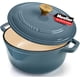 thumbnail image 1 of Olla de hierro fundido MUELLER HOME de 4,5 qt apta para horno, azul, 1 of 5