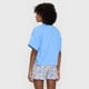 thumbnail image 2 of Pijama Mujer Corto Oversize Vuelos Celeste Corona, 2 of 5