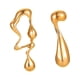 thumbnail image 3 of Pendientes Asimétricos Con Forma De Gota De Agua, Ligeros Para Ceremonia, Acción De Gracias, Playa, Dorado, 3 of 5