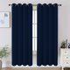 thumbnail image 1 of Juego de cortinas opacas CUCRAF, color azul marino, 183 cm de longitud, 2 paneles, 1 of 9