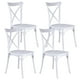 thumbnail image 1 of Pack 4 Silla Crossback Blanca | Ideal Terraza y Interior, 1 of 5