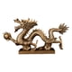 thumbnail image 2 of Figura De Dragón Artesanal, Escultura De Dragón De Resina Para Estantería, Chimenea De Oficina, 15x3,5x9cm, Bronce, 2 of 5