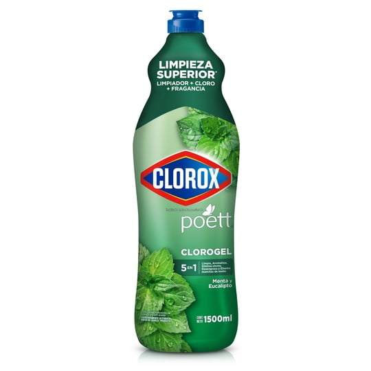 Cloro En Gel Menta Fresca Botella 1500 ml Clorox