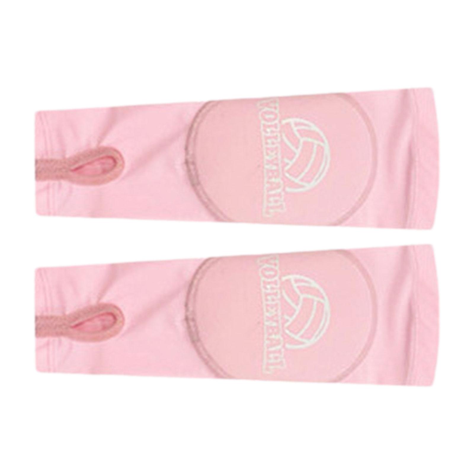 Ioensy - 2 Piezas De Guantes De Manga De Voleibol Para Correr, Trabajo, Baloncesto, Color Rosa