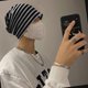 thumbnail image 5 of Gorro holgado de algodón orgánico - Gorro de quimioterapia para mujer - Gorro hipster japonés para hombre - Gorro holgado para dormir, 5 of 5