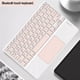 thumbnail image 3 of Teclado Inalambrico Bluetooth Touchpad Español Recargable Rosa, 3 of 4