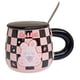 thumbnail image 1 of Tazón Diseño De Conejos + Tapa, Cuchara Mug, Kawaii, 1 of 3