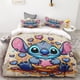 thumbnail image 5 of Duvet Cover Cute Stitch Flamingo Bedding Set One Quilt Cover Two Pillowcases Single Double No Filling Inside, 5 of 5
