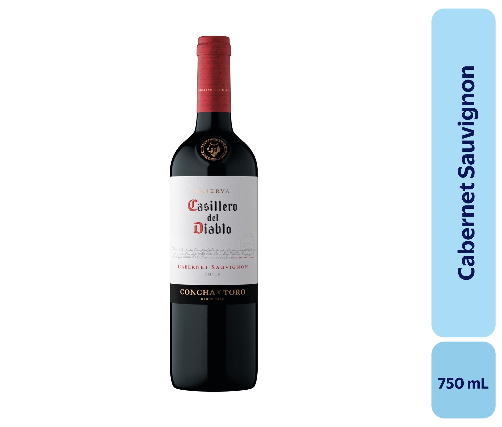 Vino Cabernet Sauvignon Botella 750 mL Casillero Del Diablo