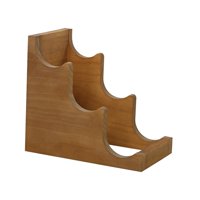 Magideal - Soporte Para Botellas De Encimera, Soporte Para Almacenamiento De Botellas, Estante Para Botellas Para Cocina, Hogar, Armario, Mesa De Comedor, , 3 Ranuras Marrón Oscuro