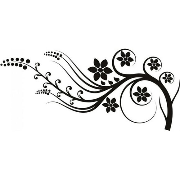 Decomural Flower Branch Border Headboard WS-17767