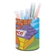 thumbnail image 1 of Heathcliff y los Gatos Cadillac-theme Cylinder Pen Holder Pencil Organizer with Flannel Lining PVC Leather Material Cardboard Base for study work 10*8CM, 1 of 6