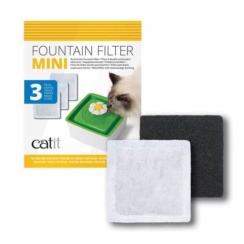 Filtro Catit Fuente Mini 1.5 litros 3 unidades