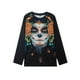 thumbnail image 4 of Women's Plus Size Halloween Skull Print Sweatshirt - Comfortable and Stylish Long Sleeve Sweatshirt, 4 of 5
