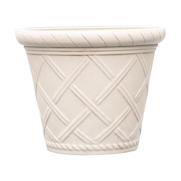 Maceta con diseño romano Universal para flores con agujeros de drenaje, maceta de jardín de piedra de imitación, maceta para flores, ventana de Aloe 9 pulgadas