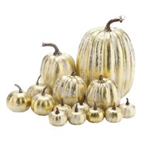 Bothyi - 14 Calabazas Artificiales Otoñales Para Decoración De Bodas, Hechas A Mano.