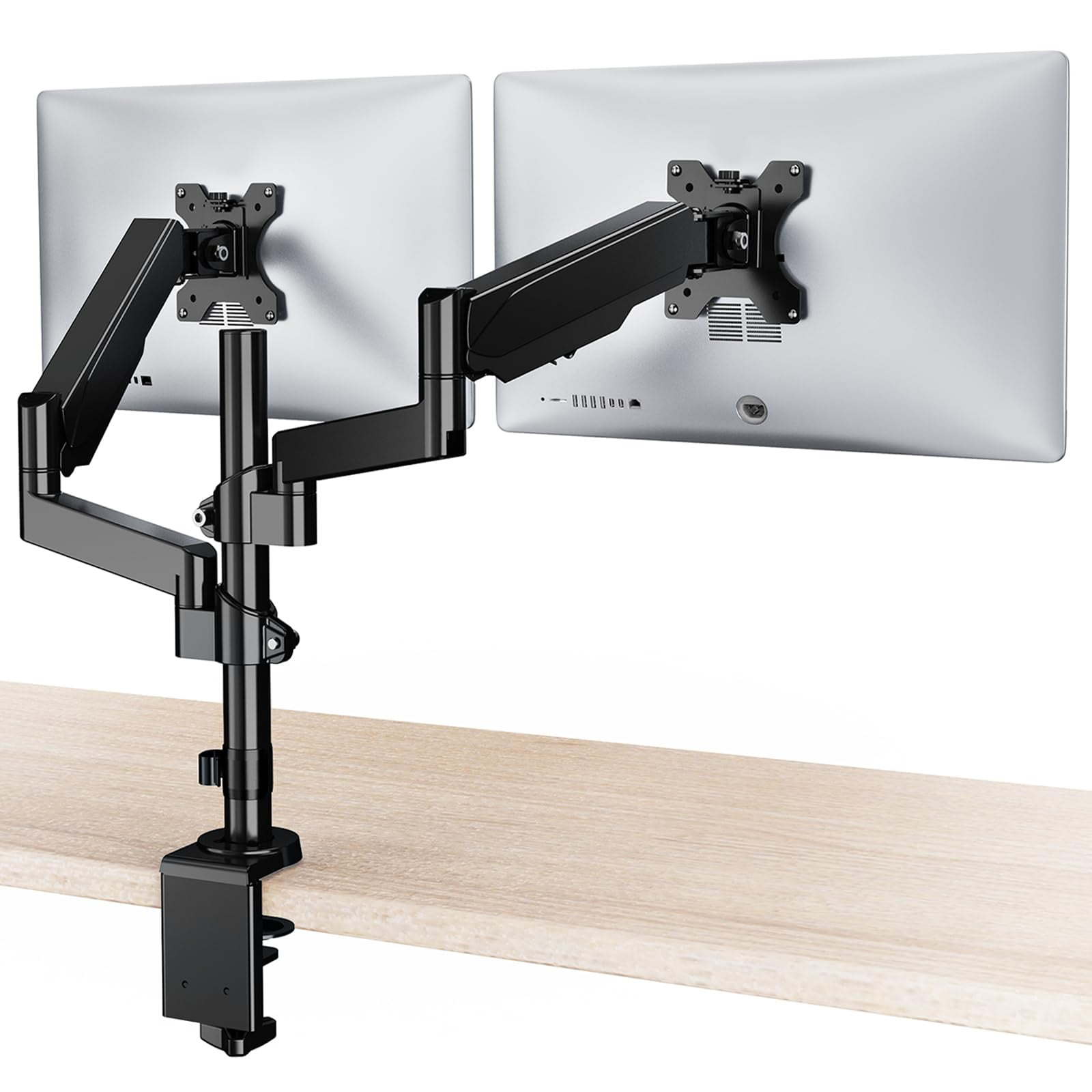 Soporte Doble Para Monitor Wali Gsdm002 De 13 A 32 Pulgadas Para Pantallas De 8 Kg