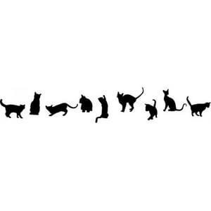 Rienda Libre Graphics - Decomural House Cats Pet Animals Set Ws-15799